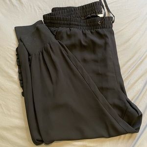 Black Plus size dressing jogger pants
